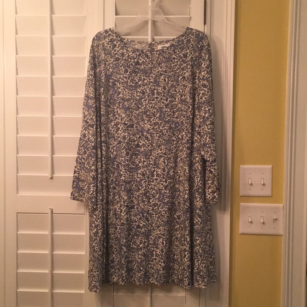 Old Navy Blue 3/4 Sleeve Tunic Dress // sz XL